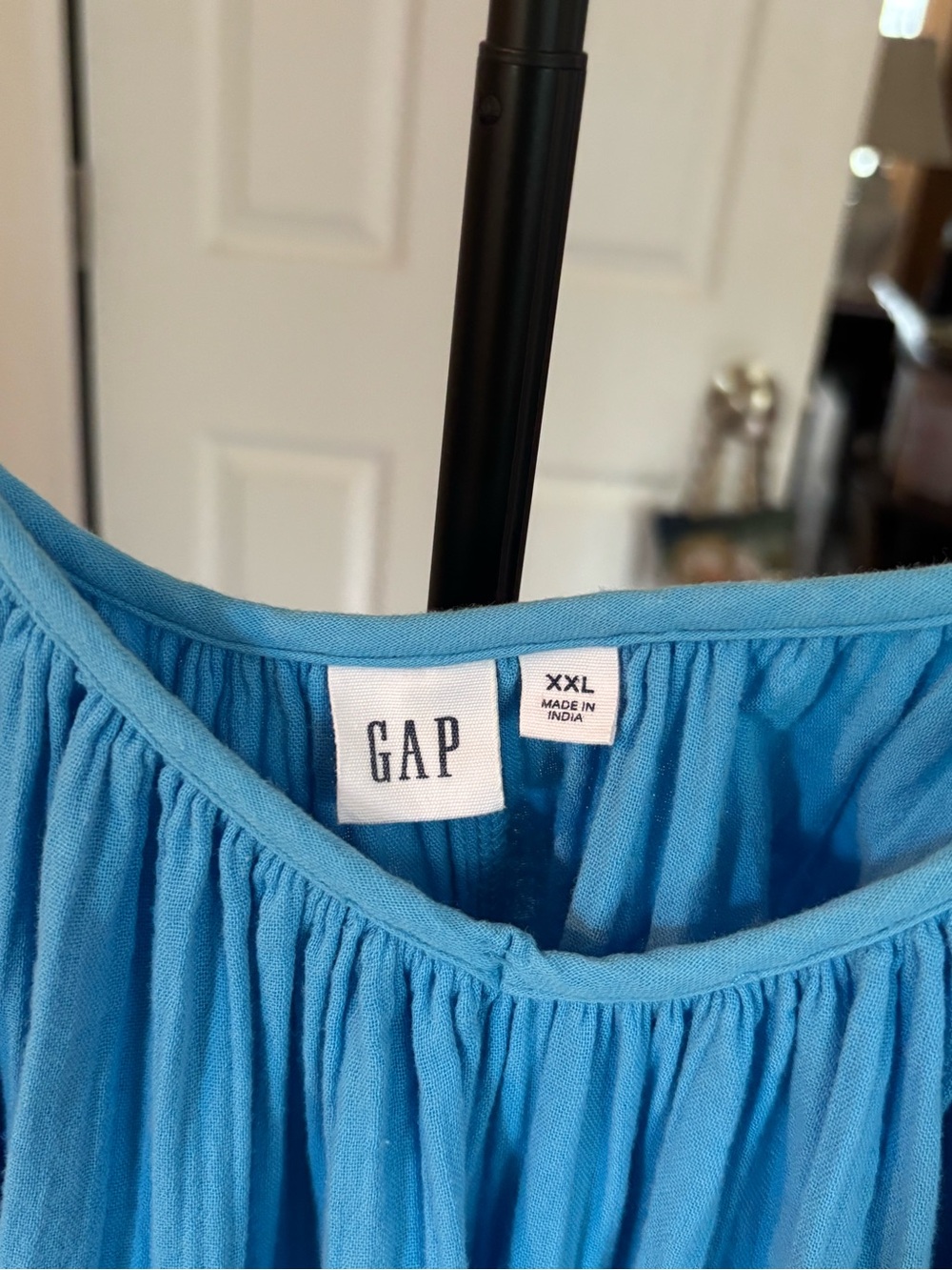 GAP Maxi Dress-Cotton Sky Blue-XXL - Picture 2 of 9